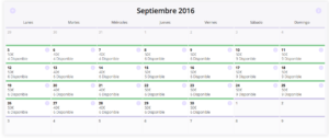 Calendario Reservas